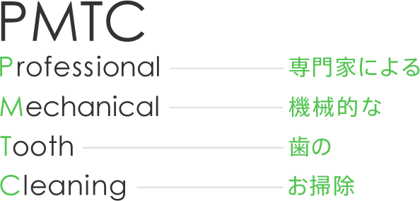 PMTC 専門家による 機械的な 歯の お掃除