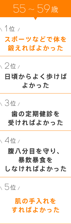 55〜59歳